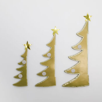 Gold Paper Christmas Tree Decorations, 3 of 4