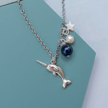 Personalised Narwhal Charm Necklace, 2 of 6
