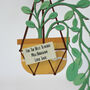 Personalised Wooden Card, Hanging Plant, thumbnail 3 of 5