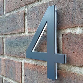 3D Anthracite Grey House Numbers, 6 of 11