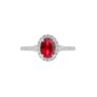 Rosalind Created Ruby And Lab Grown Diamond Ring, thumbnail 9 of 12