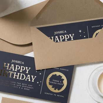 Personalised Birthday Scratch To Reveal Gift Voucher, 6 of 9