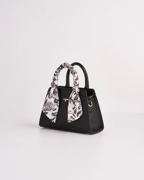 Tree Of Life Black Mini Structured Tote, 2 of 6