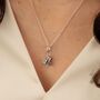 Sterling Silver Abc Building Block Stack Charm Necklace, thumbnail 4 of 7