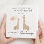 Grandad Fathers Day Giraffe Card From Bump, thumbnail 1 of 7