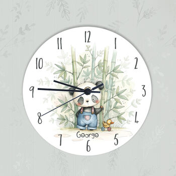 Personalised Panda Bedroom Clock, 5 of 5