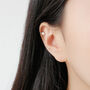 Sterling Silver Pearl And Crystal Reversible Ear Cuff, thumbnail 2 of 5