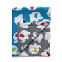Fleece Blue Elephant Baby Blanket, thumbnail 1 of 6