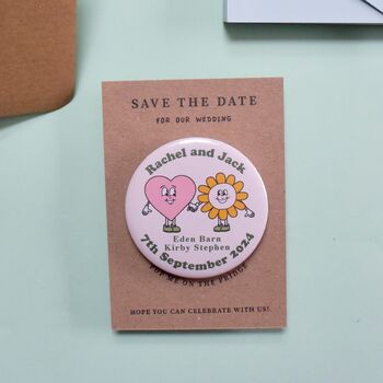 Fun Character Wedding Save The Date Magnet, 5 of 8