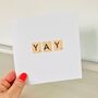 Yay! Handmade Congratulations Card, thumbnail 1 of 5