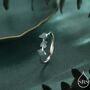 Sterling Silver Enamel Ivy Leaf Motif Ring, thumbnail 1 of 12