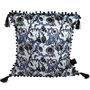 The Blue Decorative Thistle Eco Friendly Cushion, thumbnail 1 of 3