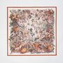 Nocturnal Garden Silk Blend Scarf Pink Lady, thumbnail 2 of 4