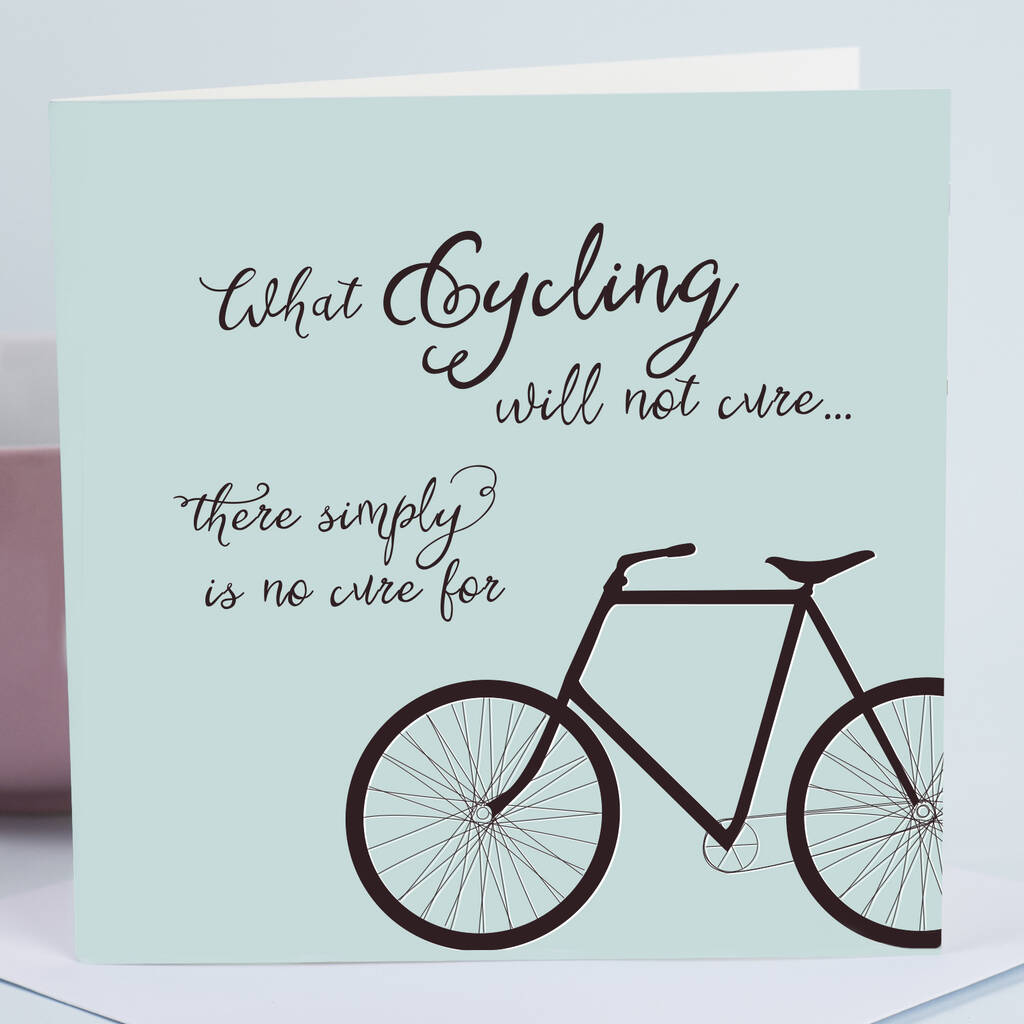 Cycling Funny Birthday Card, 1 of 2