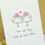Personalised 'Button Wedding' Handmade Card, thumbnail 6 of 12
