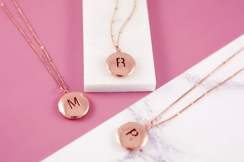 Personalised Letter Locket Necklace, 4 of 8