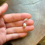 Sterling Silver Leaf And Pearl Earrings, thumbnail 8 of 11