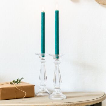 Tall Glass Candlestick Holder, 7 of 12