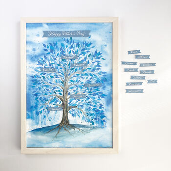 Fathers Day Personalised Family Tree Gift, 3 of 9
