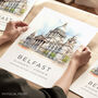 Belfast Travel Poster Of Northern Ireland, thumbnail 1 of 7