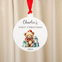 Personalised First Christmas Bauble Decoration, thumbnail 2 of 10