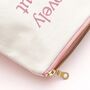 'Inside And Out’ Quote Canvas Makeup Bag, thumbnail 5 of 9