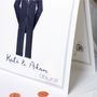 Personalised Bride And Groom Wedding Card, thumbnail 3 of 12