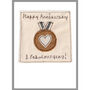 Personalised Bronze Medal 8th Or 19th Anniversary Card, thumbnail 6 of 12