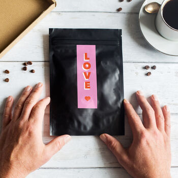 Monthly Coffee Subscription Gift 'Love' Themed, 4 of 8