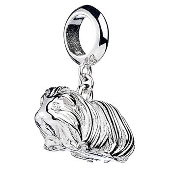 Sterling Silver Long Haired Guinea Pig Charm, 2 of 9