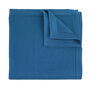 Wedding Handmade Polyester Knitted Pocket Square In Dark Teal, thumbnail 1 of 6