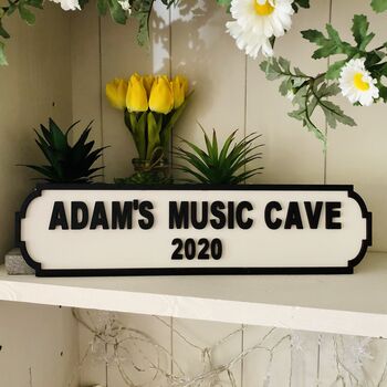Personalised New Home Wooden Double Road Sign House, 10 of 12