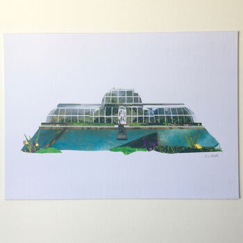'Kew Gardens, London' Recycled Paper Collage Print, 5 of 5