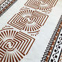 Ethnic Pattern Cushion Cover With Geometric Brown Lines, thumbnail 2 of 7