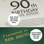 Personalised 90th Birthday Milestone Newspaper Book, thumbnail 4 of 11