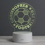 Personalised Football LED Night Light, thumbnail 9 of 10