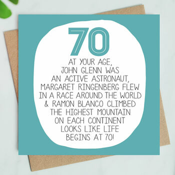 By Your Age… Funny 70th Birthday Card By Paper Plane ...