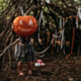 Halloween Pumpkin Shaped Foil Balloon, thumbnail 7 of 10