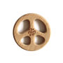 Wooden Peace Sign Teething Ring, thumbnail 3 of 3