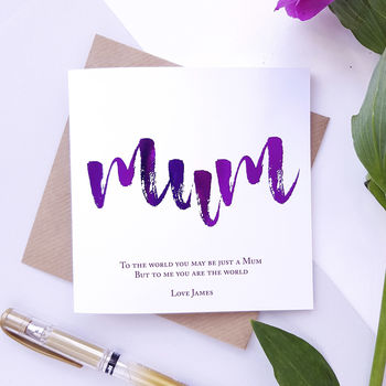 Personalised Mother's Day Card Mum | Sentimental Card, 2 of 3