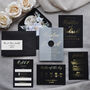 Luxury Foiled Script Wedding Invitation, thumbnail 1 of 6
