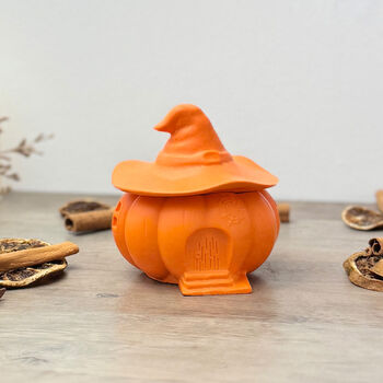 Orange Halloween Pumpkin House Decorative Sweet Bowl, 7 of 10