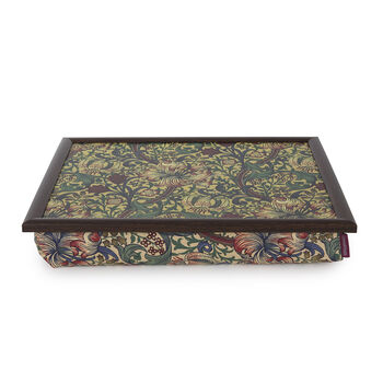 William Morris Golden Lily Lap Tray With Wool Base, 3 of 6