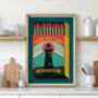 Lighthouse Matchbox Art Print Poster, Retro Matchbox Poster, thumbnail 3 of 4