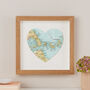 Personalised Location Skiathos Map Heart Print, thumbnail 4 of 4