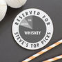 Personalised 'Top Picks' Pie Chart Drinks Coaster, thumbnail 4 of 4