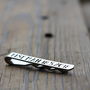 Personalised Silver Wedding Tie Clip, thumbnail 7 of 9