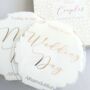Muslim Couples Milestone Acrylic Plaques White And Gold, thumbnail 1 of 10