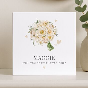 Personalised Will You Be My Flower Girl Card, 5 of 8