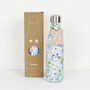 Flora Blue Insulated Stainless Steel Bottle, thumbnail 5 of 6